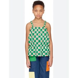 Bobo Choses Tomato All-Over Checkered Tank